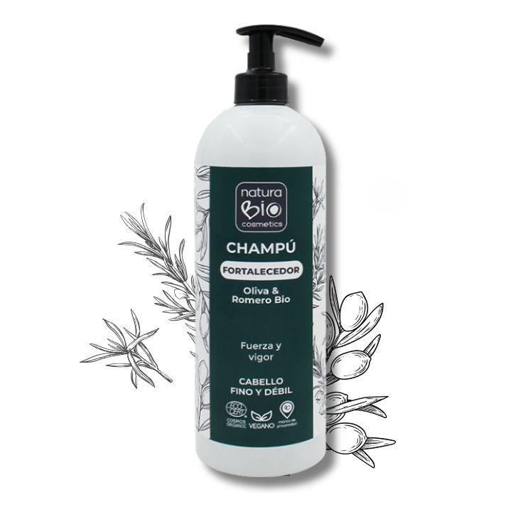 Champú natural Fortalecedor en el blog de NaturaBIO Cosmetics, tienda online de cosmética natural certificada.